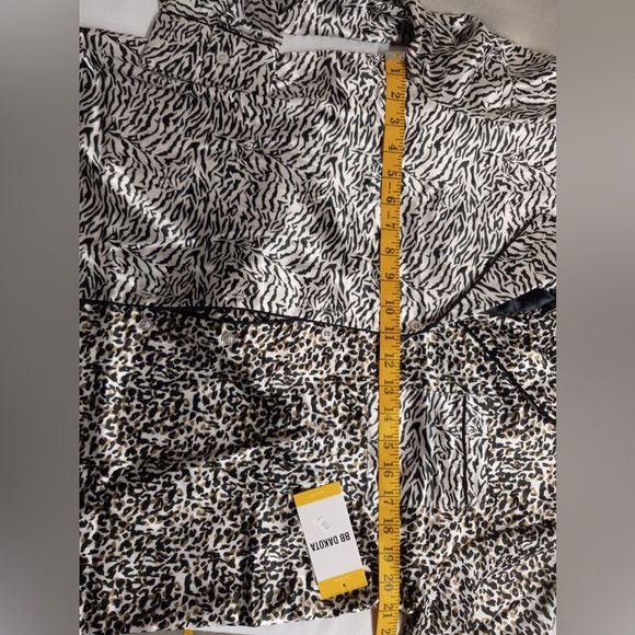 BB Dakota by Steve Madden Zebra Print Satin Finish Sleep Set Women's Size Medium - Picture 8 of 8